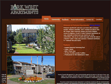 Tablet Screenshot of parkwest-apts.com